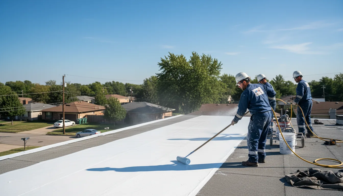 Commercial roof coating in Gabriels, NY near me
